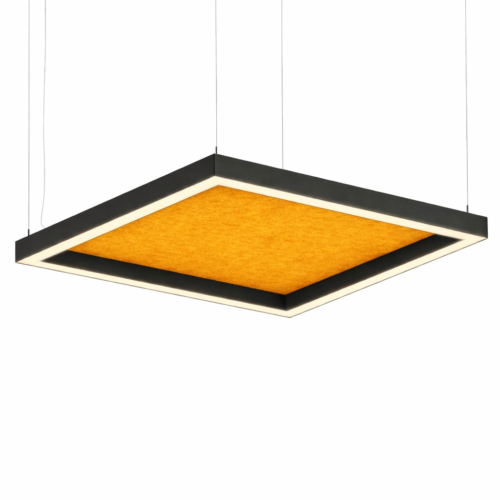 Акустический подвесной квадратный светильник Simple 1000х1000мм