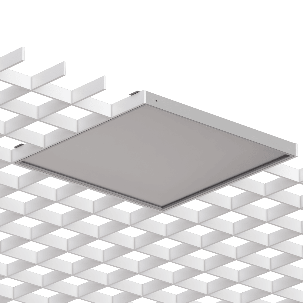 Светодиодный светильник Грильято 585х585мм 38Вт матовый IP40